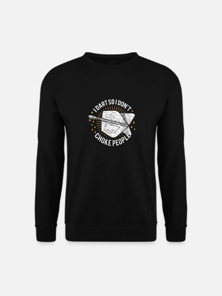 Je fléchette pour que je n’étouffe pas les gens fléchettes cadeau - Sweat-shirt Unisexe - noir