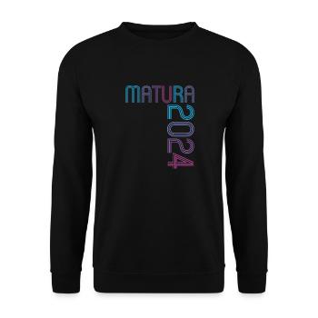 Matura Young Girls Women and Men Matura 2024 - Unisex Sweatshirt - black - Front - Alina (178cm) & Michal (187cm)