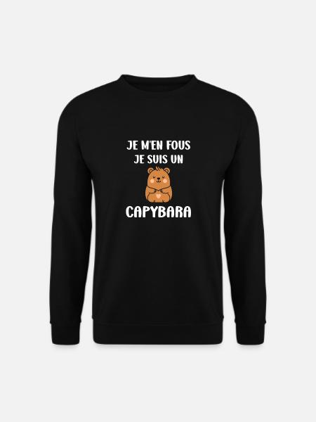 Humour Capybara - Sweat-shirt Unisexe - noir