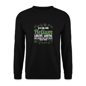 Chemist Science Physics Chemistry - Unisex Sweatshirt - black - Front - Alina (178cm) & Michal (187cm)