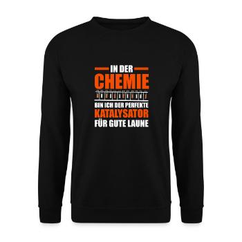 Chimiste Sciences Physique Chimie - Sweat-shirt Unisexe - noir - Devant - Alina (178cm) & Michal (187cm)