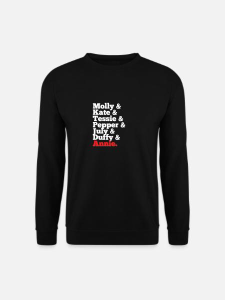 Ikonische Annie Orphan Charaktere - Musikalische Hommage - Unisex Pullover - Schwarz