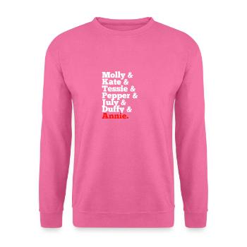 Iconic Annie Orphan Characters - Musical Tribute - Unisex Sweatshirt - pink - Front