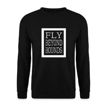 geek present freedom embracing freedom - Unisex Pullover - Schwarz - Vorne - Alina (178cm) & Michal (187cm)
