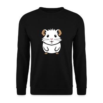 Humour cochon d'ine - Sweat-shirt Unisexe - noir - Devant - Alina (178cm) & Michal (187cm)