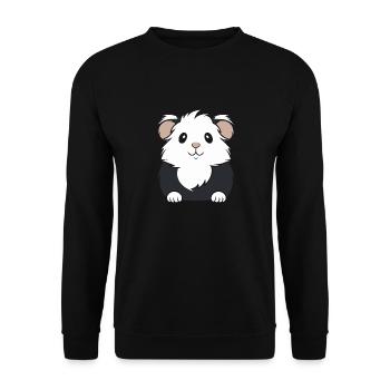 Humour cochon d'ine - Sweat-shirt Unisexe - noir - Devant - Alina (178cm) & Michal (187cm)