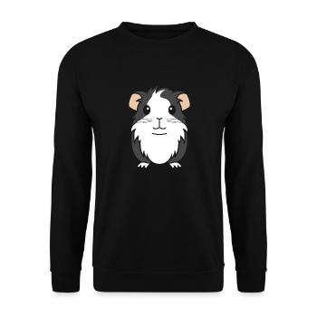 Humour cochon d'ine - Sweat-shirt Unisexe - noir - Devant - Alina (178cm) & Michal (187cm)