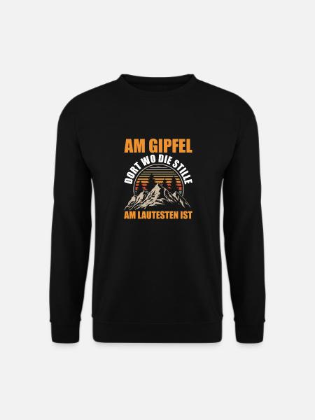 Bergsteiger Wandern Wanderer Klettern Bergsteigen - Unisex Pullover - Schwarz