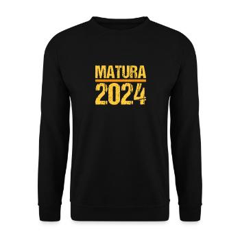 Matura Young Girls Women and Men Matura 2024 - Unisex Sweatshirt - black - Front - Alina (178cm) & Michal (187cm)