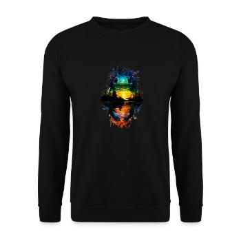 Axolotl - Unisex Pullover - Schwarz - Vorne - Alina (178cm) & Michal (187cm)