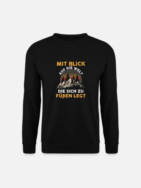 Bergsteiger Wandern Wanderer Klettern Bergsteigen - Unisex Pullover - Schwarz