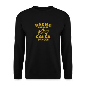 salsa fun nacho average salsa dancer ballroom - Unisex Sweatshirt - black - Front - Alina (178cm) & Michal (187cm)