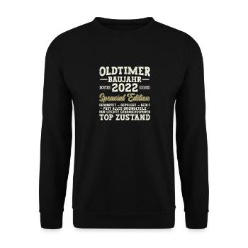 Vintage 2022 Best of 2022 - 3 Year Old Birthday - Unisex Sweatshirt - black - Front - Alina (178cm) & Michal (187cm)
