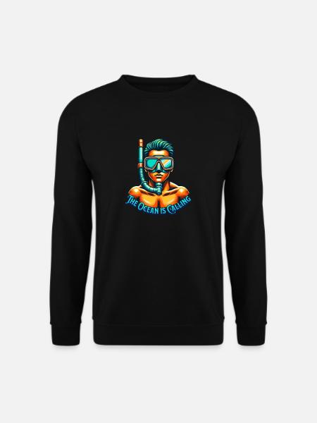 Snorkeling The Ocean Is Calling - Unisex Sweatshirt - black