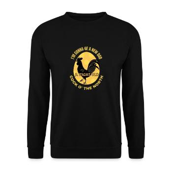 i m gonna be a dad - Unisex Sweatshirt - black - Front - Alina (178cm) & Michal (187cm)