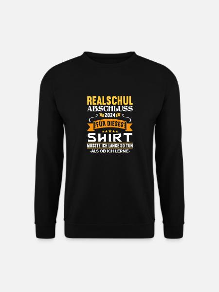 Realschule Junge Mädchen Realschule 2024 - Unisex Pullover - Schwarz