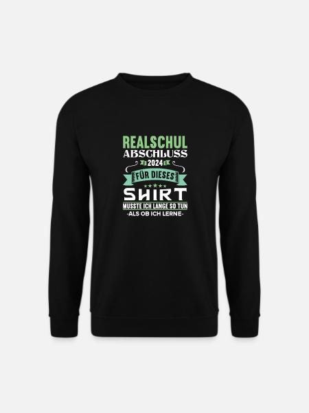Realschule Junge Mädchen Realschule 2024 - Unisex Pullover - Schwarz