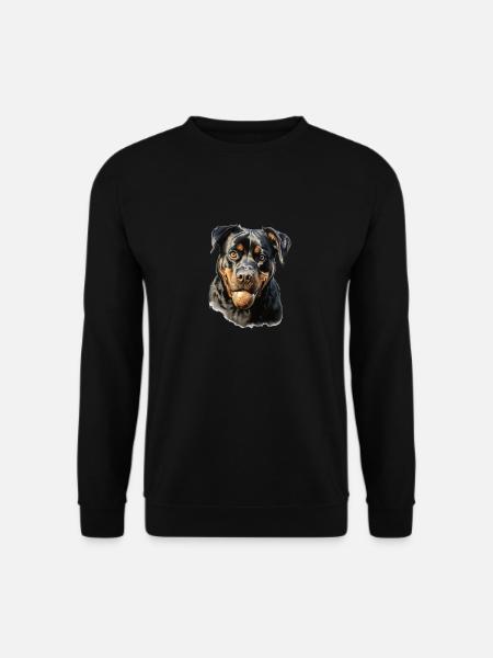 Süßes Rottweiler Gassi Outfit Rottweiler - Unisex Pullover - Schwarz
