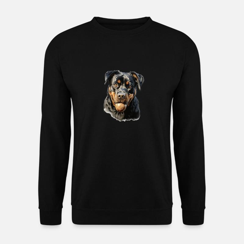 Süßes Rottweiler Gassi Outfit Rottweiler - Unisex Pullover - Schwarz