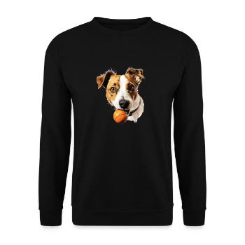 T-shirt Jack Russell pour les propriétaires de - Sweat-shirt Unisexe - noir - Devant - Alina (178cm) & Michal (187cm)
