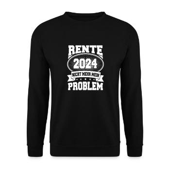 Rente für Frauen und Männer Lustige Dekoration zum - Unisex Pullover - Schwarz - Vorne - Alina (178cm) & Michal (187cm)