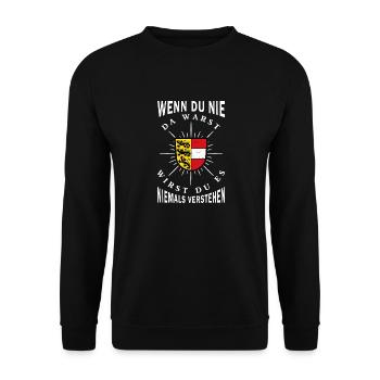 Carinthia Austria Flag Coat of Arms Mountains - Unisex Sweatshirt - black - Front - Alina (178cm) & Michal (187cm)