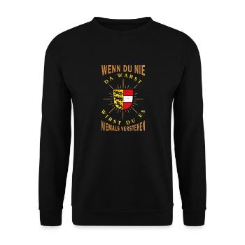 Carinthia Austria Flag Coat of Arms Mountains - Unisex Sweatshirt - black - Front - Alina (178cm) & Michal (187cm)