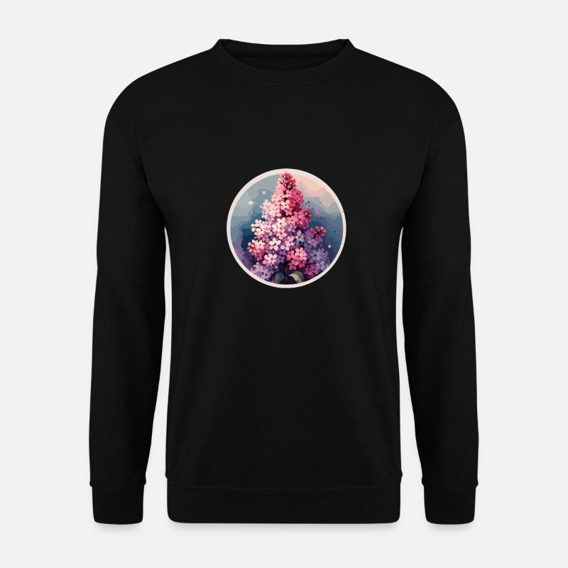 Lilac drawn - Unisex Sweatshirt - black