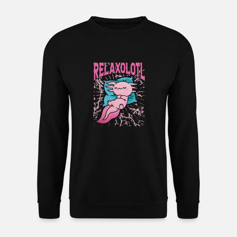 Relaxolotl - Unisex Sweatshirt - black