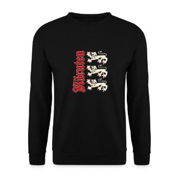 Carinthia Austria Flag Coat of Arms Lion - Unisex Sweatshirt - black - Front - Alina (178cm) & Michal (187cm)