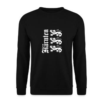 Carinthia Austria Flag Coat of Arms Lion - Unisex Sweatshirt - black - Front - Alina (178cm) & Michal (187cm)