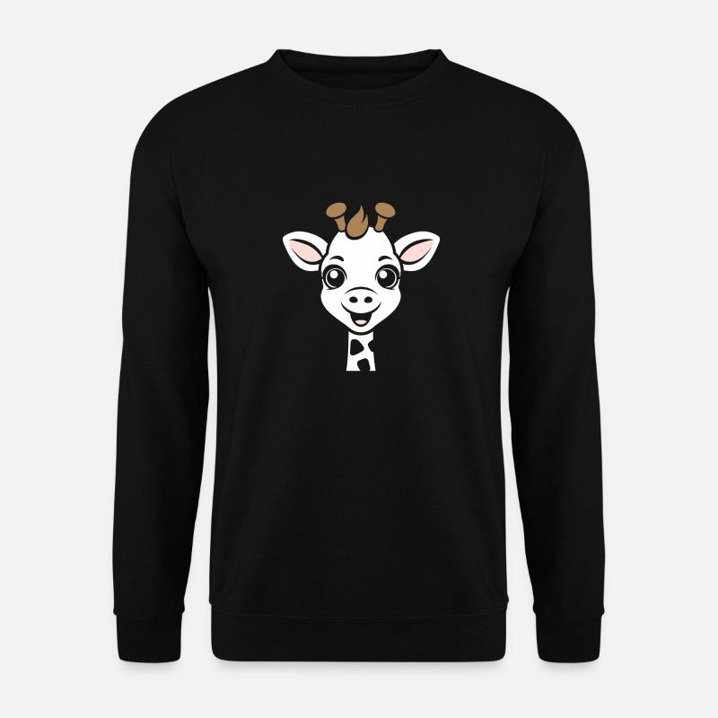Kopf der Giraffe - Unisex Pullover - Schwarz