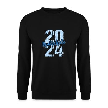 Realschule Junge Mädchen Realschule 2024 - Unisex Pullover - Schwarz - Vorne - Alina (178cm) & Michal (187cm)
