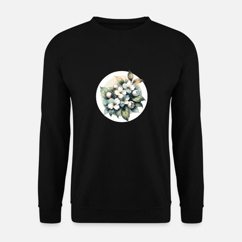 Jasmin gezeichnet - Unisex Pullover - Schwarz