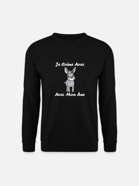 Humour petit âne - Sweat-shirt Unisexe - noir