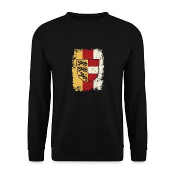 Armoiries du drapeau de l’Autriche Lion - Sweat-shirt Unisexe - noir - Devant - Alina (178cm) & Michal (187cm)
