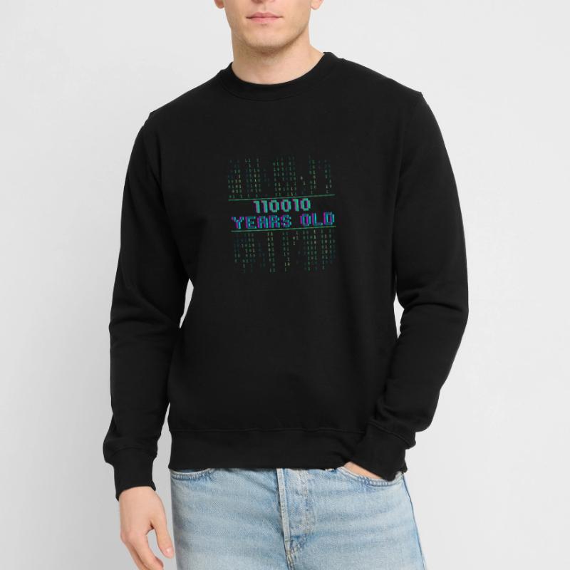 50th Birthday 50 Year Old Binary Code Coder Unisex Sweatshirt