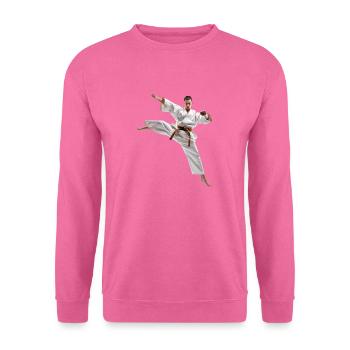 Le karaté est un art martial exigeant - Sweat-shirt Unisexe - rose - Devant