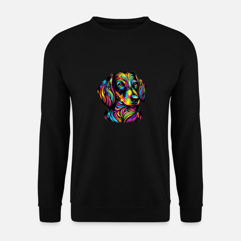Dackel Hund - Unisex Pullover - Schwarz