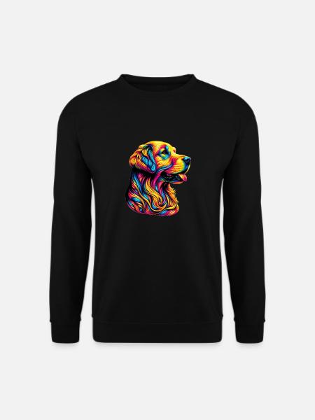 Golden Retriever Hund - Unisex Pullover - Schwarz