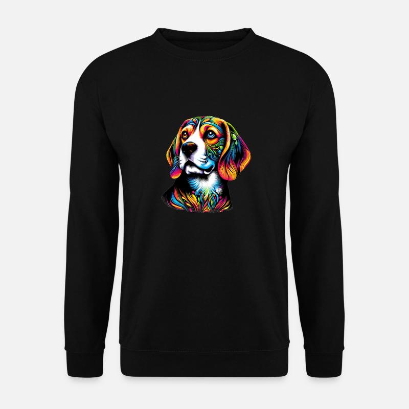 Beagle Hund - Unisex Pullover - Schwarz