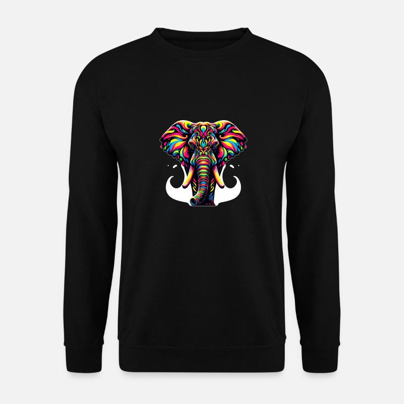 Elephant - Unisex Sweatshirt - black