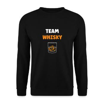 Whisky - Sweat-shirt Unisexe - noir - Devant - Alina (178cm) & Michal (187cm)