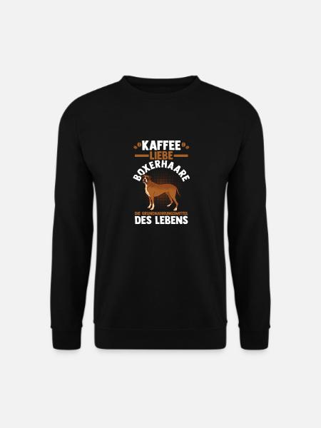 Dog Coffee German Boxer - Unisex Sweatshirt - black