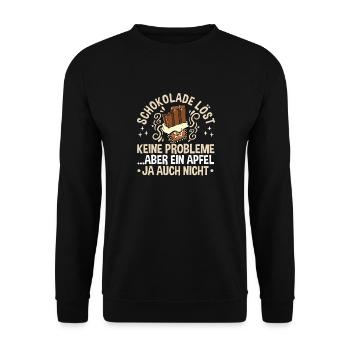Amateurs de chocolat, de cacao et de chocolat - Sweat-shirt Unisexe - noir - Devant - Alina (178cm) & Michal (187cm)