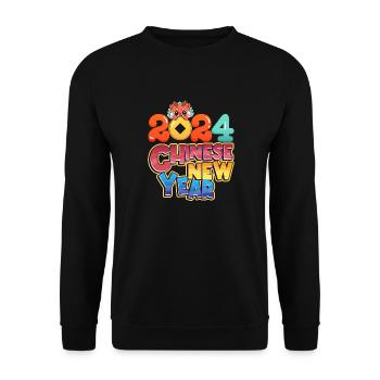 Chinese new year - Unisex Sweatshirt - black - Front - Alina (178cm) & Michal (187cm)