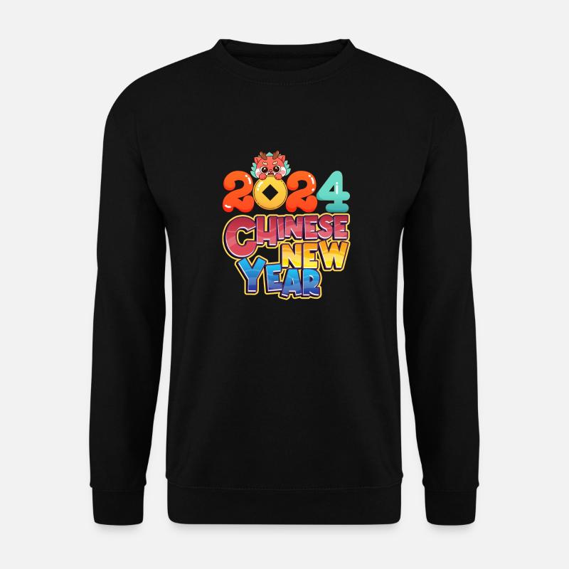 Chinesisches Neujahrsfest - Unisex Pullover - Schwarz
