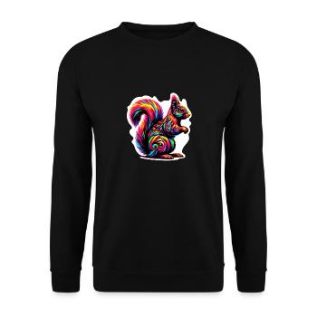 Écureuil - Sweat-shirt Unisexe - noir - Devant - Alina (178cm) & Michal (187cm)