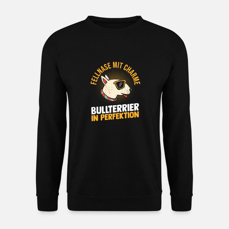 Hund Bullterrier - Unisex Pullover - Schwarz