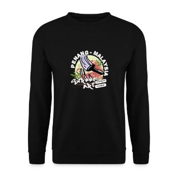 Paintings I Penang Street Art George Town - Unisex Sweatshirt - black - Front - Alina (178cm) & Michal (187cm)